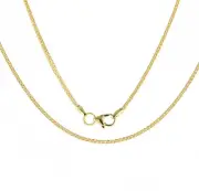 Girls 9ct Gold Spiga Wheat 2mm Chain Necklace