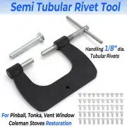 Semi Tubular Rivet Tool For 1/8" Semitubular Rivets Fixt Dies Vent Window Fixed