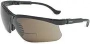 [uvex] S3773 Genesis Reading Magnifiers Safety Eyewear +2-1/2, Black Frame, Standard Gray Ultra-Dura Hardcoat Lens