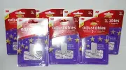 Lot of 7 - 3M Command Adjustables Repositionable Hanging Hooks / Strips #17831