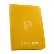 Palms Off Gaming Collectors Series 9 Pocket Zip Binder Yellow
