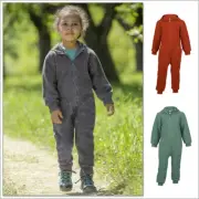 ENGEL - Kids Coverall Romper with Hood, Organic Merino Boiled Wool, Size 6m - 2y