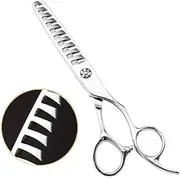 Professional Hair Cutting Scissors, 15.2 cm, 50% Thinning, Stainless Steel Thinning Shears, Sharp and Durable