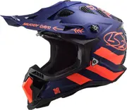 LS2 MX700 Subverter Evo Cargo Motocross Helmet, blue, Size S for Men