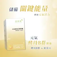 在飛比找松果購物優惠-活萃泱 元氣酵母B群膠囊 (60粒/盒) γ-穀維素 紅景天