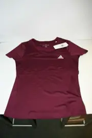 Adidas Climacool Tennis Tee Shirt - BURGUNDY M NWT
