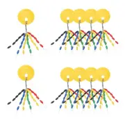 300Pcs Fishing Bobber Beads Stoppers 6 in 1 Float Sinker Stops XS Multicolor