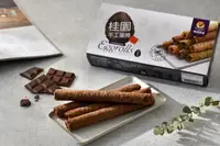 在飛比找誠品線上優惠-桂園手工蛋捲/ 巧克力口味/ 蛋素食