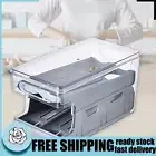 Egg Storage Box Rolling Slide Container Double-layer Food Fridge Drawer (Grey)