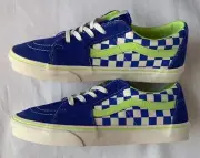 Vans Sk8-Low Checkerboard Men's Size 10, 10.5 (VN0A4UUKFVH) Blue/Green