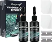 Fengyang®Windscreen Repair Kit,Cracked Glass Repair Kit,Glass Repair Kit,Automotive Windshield Tool Repair Liquid for Windscreens/Windows/Mirrors,All Crack Types Windscreen Repair Kit (2PCS)