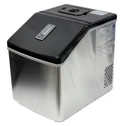 Portable 39 Lbs/Day Counter Top Ice Maker Making Machine Stainless Steel Cubes