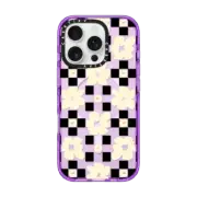 iPhone 16 Pro Impact Case MagSafe Compatible Floral Gridlock