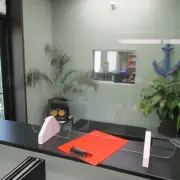 Clear Acrylic Plexiglas Sneeze Guard Barrier Transaction Window