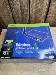 Linksys Print Server Wireless-G For USB 1.1 or 2.0 2.4GHz 802.11g New
