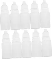 Homoyoyo 10pcs Plastic Eye Dropper Bottle: 10ml Refillable Squeezable Liquid Dropper - Eye Liquid Empty Bottles With Caps - Essential Oil Container