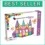 Castle DLX 48-Piece Magnetic Construction Set with Drawbridge & Dragon Figure