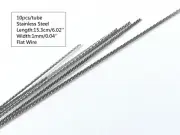 Dental Stainless Steel Retainer Wire Flat Plate Twist Wires Straight Orthodontic