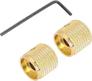 HONITANO 1Set Bass Rotary Knob Potentiometer Control Knobs for Electric Guitar Durable Volume Tone Control Musicians Convenient Replacement Accessory