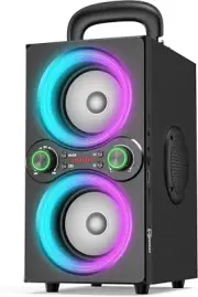 Bluetooth Speaker Powerful 80W Wireless TWS Portable Rechargeable with Lights