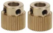 Creality 3D® Brass Extruder Gear 40T X 2-EACH CR-10 ENDER 3
