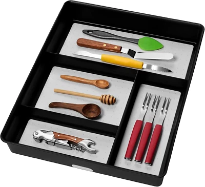 Compartment Drawer Organizer Gadget Tray Plastic Multipurpose Storage Office
