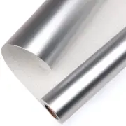 Silver Metallic Wrapping Paper Matte Silver Solid Color Paper Perfect for Bir...