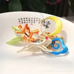 纏花桂花秋月玉兔髮飾胸針髮簪髮夾古風COS日常髮釵髮梳桂花髮簪