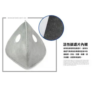 可替換濾心透氣網格防霧霾防飛沫口罩(含墊片x2)