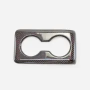 For Honda Civic Type-R FL5 Red Dry Carbon Fiber Rear Cup Holder (Stick on Type)