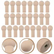 25 Pcs Wall Mounted Clothes Rack Wooden Pegs Rustic Coat Hat Hooks No Trace