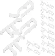 Ciieeo 12Pcs Transparent Valance Clips for Vertical Blinds Easy to Blind Replacement Parts Secure Grip Valance Fixation Clamps Compatible with Various Valances