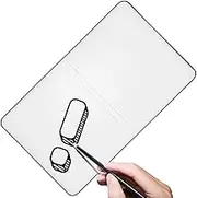Portable Dry Erase Board - Hand Held Erasable Whiteboard | Multifunctional Study Supplies for Daily Memos Classroom Notes Home Family Messages Planning Studio Meeting Minutes