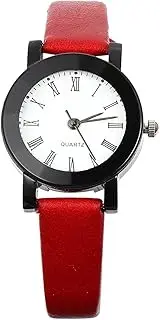 [LIFKOME] Watch Second Woman Ladies Fob Fake Women Vintage Band Red Case Material: Alloy