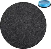 Hot Tub Floor Protector 74x72 Inch Pool Ground Mat Swimming Pool Mats Outdoor Non-Slip Water Absorb Felt Round Pool Mat for Above Ground Pools