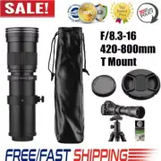 Andoer 420-800mm MF Super Cameras Telephoto Lens for Canon Nikon Sony Fujifilm/