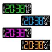 Digital Wall Clock Home Decor with Atmosphere Light for Kitchen Bedroom Home