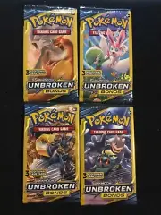 Pokemon Card - Unbroken Bonds - 3 Card Booster Pack - New Factory Sealed