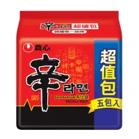 在飛比找momo購物網優惠-【NONG SHIM】農心 辛拉麵超值包5入(600g)