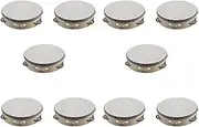 Mellisso 10X 7 Inch Musical Tambourine Tamborine Drum Round Percussion KTV
