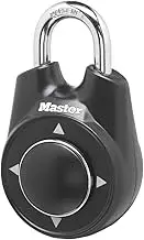 Master Lock Locker Lock 1500iD Set Your Own Directional Combination Padlock, 1 Pack, Black