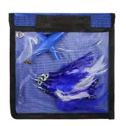 Vibrant Dark Green and Blue Tuna Lure Rigged with Feather Trolling Skirt
