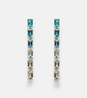 [Suzanne Kalan] Suzanne Kalan Dawn 14kt yellow gold earrings with topaz One Size blue