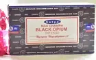 Satya Nag Champa Black Opium Incense : Bulk : 15g x 12 boxes : Australian seller