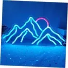 Dimmable Mountain Neon LED Light Sign, 16.9’’*8’’ Sunrise & Sunset for
