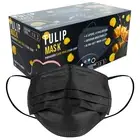 50 Black ASTM Level 3 Face Masks 4-Ply, Disposable Surgical Medical Shield Tulip