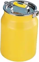 Vaguelly Stainless Steel Sealed Rice Storage Container Capacity Kitchen Bucket for Rice Flour and Grains Smooth Edges for Safe Use