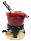 Swissmar Sierra Cast Iron Fondue Set w/ 6 fondue Forks