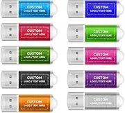 Custom USB Flash Drives, Bulk Personalized USB 2.0 Memory Stick Thumb Drive, Ideal for Corporation Business, Educational Institution, Photography & Music Studio and Non-Profits (32 GB,50 PCS)