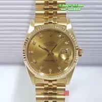 在飛比找蝦皮購物優惠-Rolex 勞力士 蠔式18K金 五珠帶少有絕版 16238